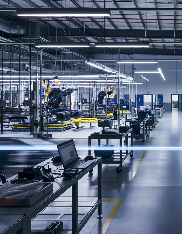 Vehicle assembly and test hall
