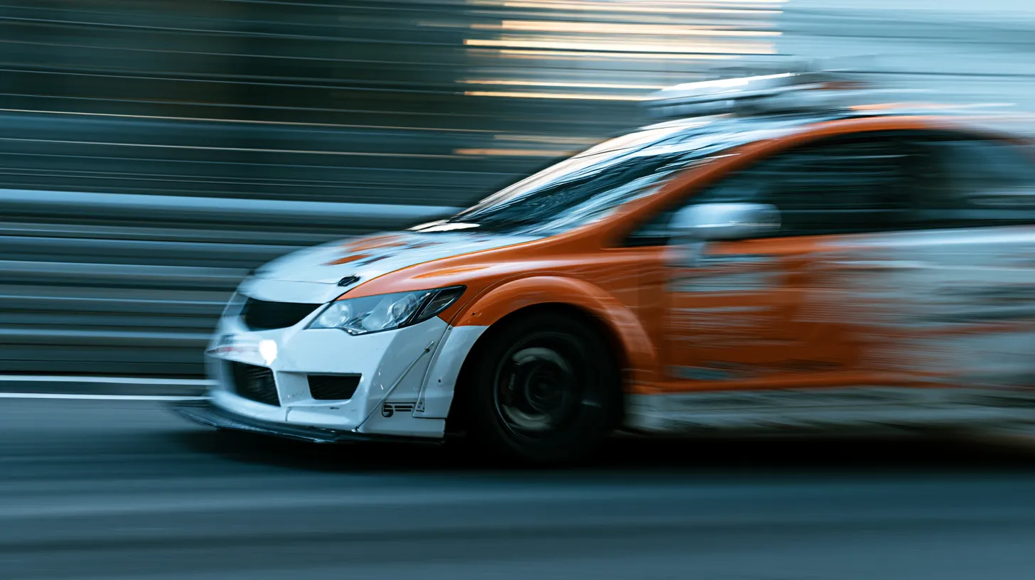 Instrumented vehicle running a night durability test with live load telemetry